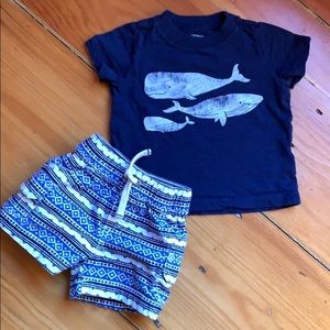 SALE 3/$16 Carter’s Whale Outfit